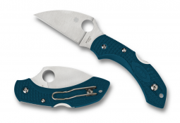 Spyderco Knives Dragonfly 2 Lockback Lightweight Blue FRN K390 Steel C28FP2WK390