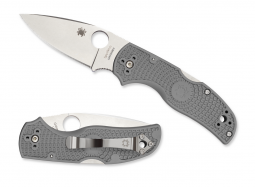 Spyderco Knives Native 5 Lockback Grey FRN Maxamet Steel C41PGY5 Pocket Knife