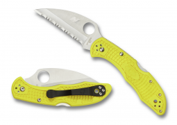 Spyderco Knives Salt 2 Lockback Yellow FRN H2 Stainless C88SWCYL2 Pocket Knife