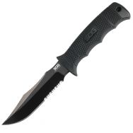 SOG Knives Seal Pup Elite Fixed Blade Knife Black GRN AUS-8 Stainless E37T-K