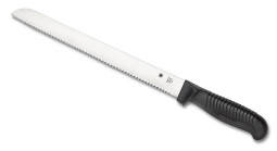 Spyderco Knives Bread Kitchen Knife Cutlery Black Handle MBS-26 Stainless K01SBK