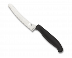 Spyderco Knives Z-Cut Bread Kitchen Knife Cutlery Black Stainless Steel K13SBK
