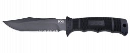 SOG Knives Seal Pup Fixed Blade Knife Black GRN AUS-8 Steel M37K