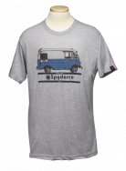 Spyderco T-Shirt Bread Truck Size Small Heather Grey Cotton Blend TSBTS