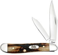 Case xx Knives Peanut Genuine Red Deer Stag Stainless Pocket Knife 09443