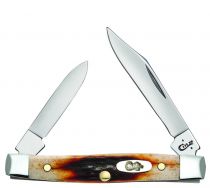 Case xx Knives Pen Genuine Red Stag Handle Stainless Pocket Knife 09581