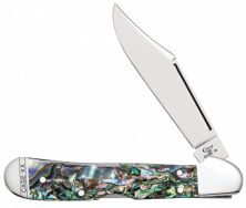 Case xx Knives Mini Copperlock Genuine Abalone Stainless Pocket Knife 12020