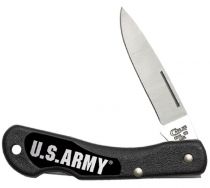Case xx Knives U.S. Army Mini Blackhorn Lockback Black Zytel Synthetic 15010