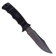 SOG Knives Black GRN SEAL Pup Fixed Blade Knife Stainless M37N-CP
