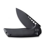 WE Knife Mini Malice Button Lock 054BL-1 Knife Black 20CV Steel Black Titanium