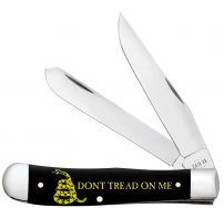 Case XX Knives 'DTOM' Trapper 6090 Black Delrin Stainless Steel Pocket Knife