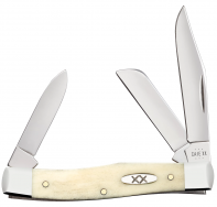 Case XX Knives Medium Stockman Smooth Natural Bone 13311 Stainless Pocket Knife