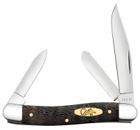 Case XX Knives Medium Stockman Black Curly Oak Wood 14001 Stainless Pocket Knife