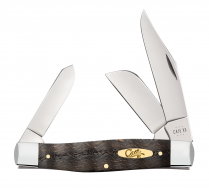 Case XX Knives Large Stockman 14004 Black Curly Oak Wood Stainless Pocket Knife