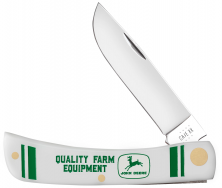 Case xx Knives Sodbuster Jr John Deere White Synthetic 15789 Pocket Knife