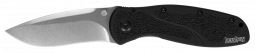 Kershaw Knives Blur Liner Lock Black Aluminum Stonewash S30V Stainless 1670S30V