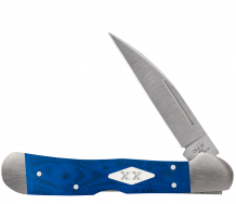 Case XX Knives Copperlock Blue G-10 16756 Satin Stainless Steel Pocket Knife