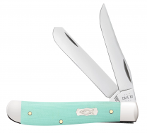 Case XX Knives Mini Trapper Seafoam Green G-10 18101 Stainless Pocket Knife