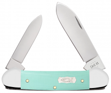 Case XX Knives Canoe Seafoam Green G-10 18103 Stainless Steel Pocket Knife