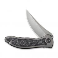 WE Knife Mini Synergy Frame Lock 2011CF-A Knife 20CV Carbon Fiber Gray Titanium