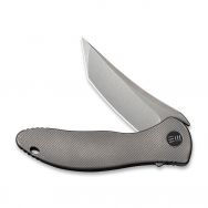 WE Knife Mini Synergy Frame Lock 2012A Knife Tanto 20CV Stainless Gray Titanium