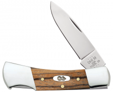 Case xx Knives Lockback Natural Zebra Wood 25147 Stainless Pocket Knife