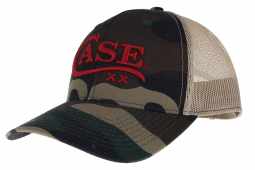 Case XX Woodland Camo & Black Mesh Ball Cap Adjustable Hat