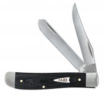 Case XX Knives Mini Trapper Black Micarta 27822 Stainless Steel Pocket Knife