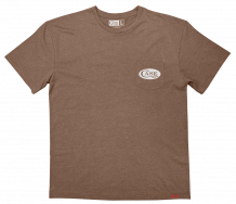 CASE XX Knives Cut Out Series 41147 Heather Brown Cotton Large Pocket T-Shirt
