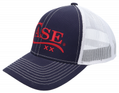 Case XX Knives Red Logo Navy Blue White Mesh Ball Cap Adjustable Hat 4539995
