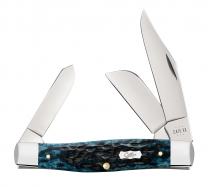 Case XX Knives Large Stockman 51861 Pocket Worn Blue Bone Stainless Pocket Knife