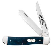 CaseXX Knives Harley-Davidson Mini Trapper 52263 Blue Stainless Pocket Knife