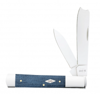 Case xx Knives Razor Jack Blue Denim Laminate 60516 Stainless Pocket Knife