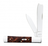 Case xx Knives Razor Jack Smooth Brown Maple Burl 64058 Stainless Pocket Knife