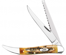 Case xx Fishing Knife 65340 6.5 BoneStag Stainless Pocket Knife