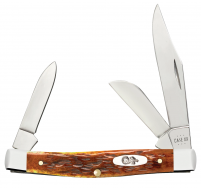 Case xx Knives Medium Stockman Harvest Orange Bone 66692 Stainless Pocket Knife