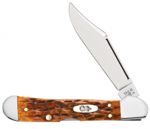 Case xx Knives Mini Copperlock Harvest Orange Bone 66693 Stainless Pocket Knife