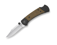 Buck Knives 112 Ranger Sport 0112GRS5-B Green Micarta Aluminum Pocket Knife