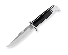 Buck Knives Brahma Fixed Blade 0117BKS-B Black Phenolic 420HC Steel Knife