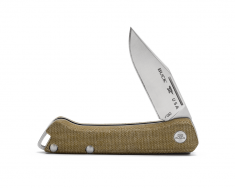 BURTON　STASH HUNTER　23cm Buck Saunter 0250GRS-B OD Green Canvas Micarta & 154CM Stainless
