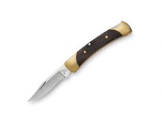 Buck Knives The 55 Lockback 0055BRS-B Ebony Hardwood 420HC Stainless Steel Knife