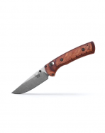 Benchmade Knives SlipRidge Folder 15090 Dark Brown Wood CPM-MagnaCut Steel Knife