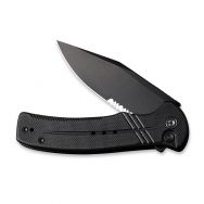 Civivi Knives Cogent Button Lock C20038E-1 14C28N Serrated Stainless Black G10
