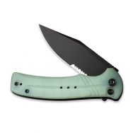 Civivi Knives Cogent Button Lock C20038E-3 14C28N Serrated Stainless Natural G10