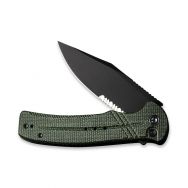 Civivi Knives Cogent Button Lock C20038E-4 14C28N Serrated Green Micarta