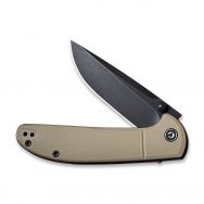 Civivi Knives Badlands Vagabond Liner Lock C2019A Black 9Cr18MoV Steel Tan FRN