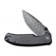 Civivi Knives Pintail Liner Lock C2020DS-1 Damascus Steel Twill Carbon Fiber