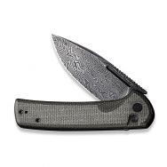 Civivi Knives Conspirator Button Lock C21006-DS1 Damascus Dark Green Micarta