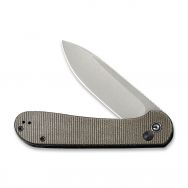 Civivi Knives Elementum Button Lock C2103C 14C28N Stainless Dark Green Micarta