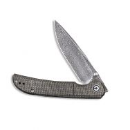 Civivi Knives Imperium Liner Lock C2107DS-3 Damascus Steel Dark Green Micarta